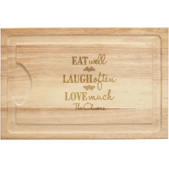 Eat Laugh Love Maple Wood Cutting Board
