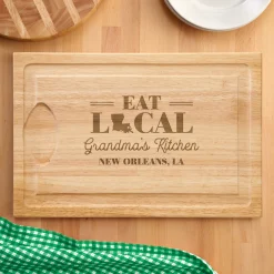 Eat Local Maple Maple Wood Cutting Board