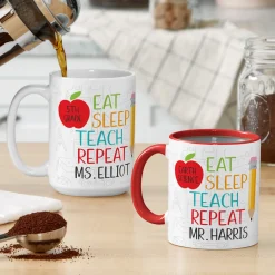 Eat, Sleep, Teach Coffee Mug