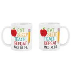 Eat, Sleep, Teach Coffee Mug