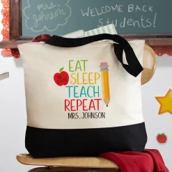 Eat, Sleep, Teach Tote Bag