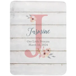 Elegant Baby Name Blanket