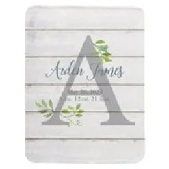 Elegant Baby Name Blanket