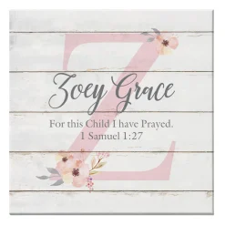 Elegant Baby Name Canvas
