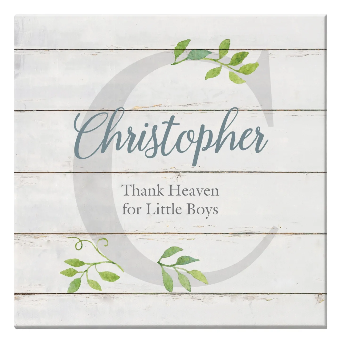 Elegant Baby Name Canvas