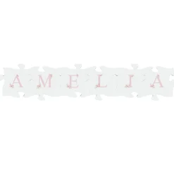 Elegant Baby Name Mini Wood Puzzle Set