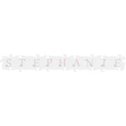 Elegant Baby Name Mini Wood Puzzle Set