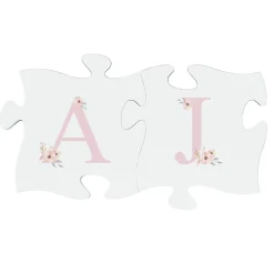 Elegant Baby Name Mini Wood Puzzle Set