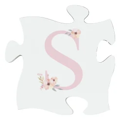 Elegant Baby Name Mini Wood Puzzle Set