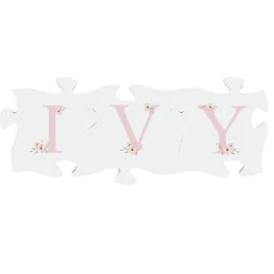 Elegant Baby Name Mini Wood Puzzle Set