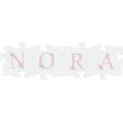 Elegant Baby Name Mini Wood Puzzle Set