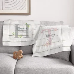 Elegant Baby Name Security Blanket