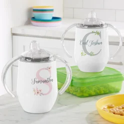 Elegant Baby Name Sippy Cup