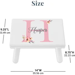 Elegant Baby Name Step Stool