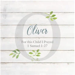 Elegant Baby Name Wood Block