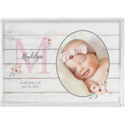 Elegant Baby Photo Glass Block