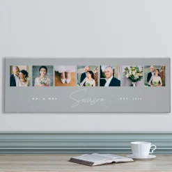 Elegant Couple Photo Collage Canvas