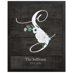 Elegant Initial Canvas