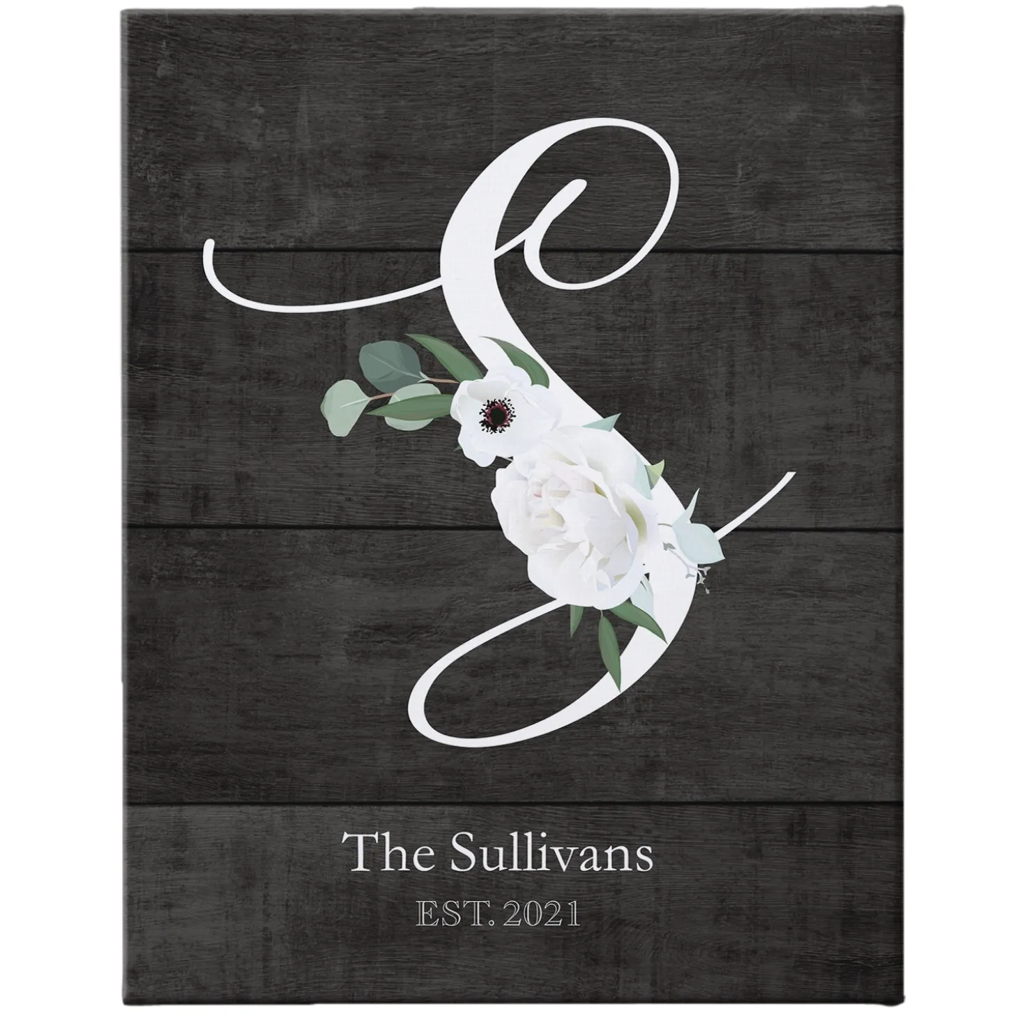 Elegant Initial Canvas