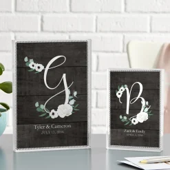Elegant Initial Glass Block