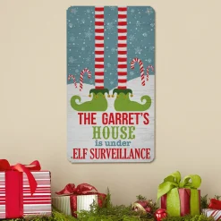 Elf Surveillance Metal Sign