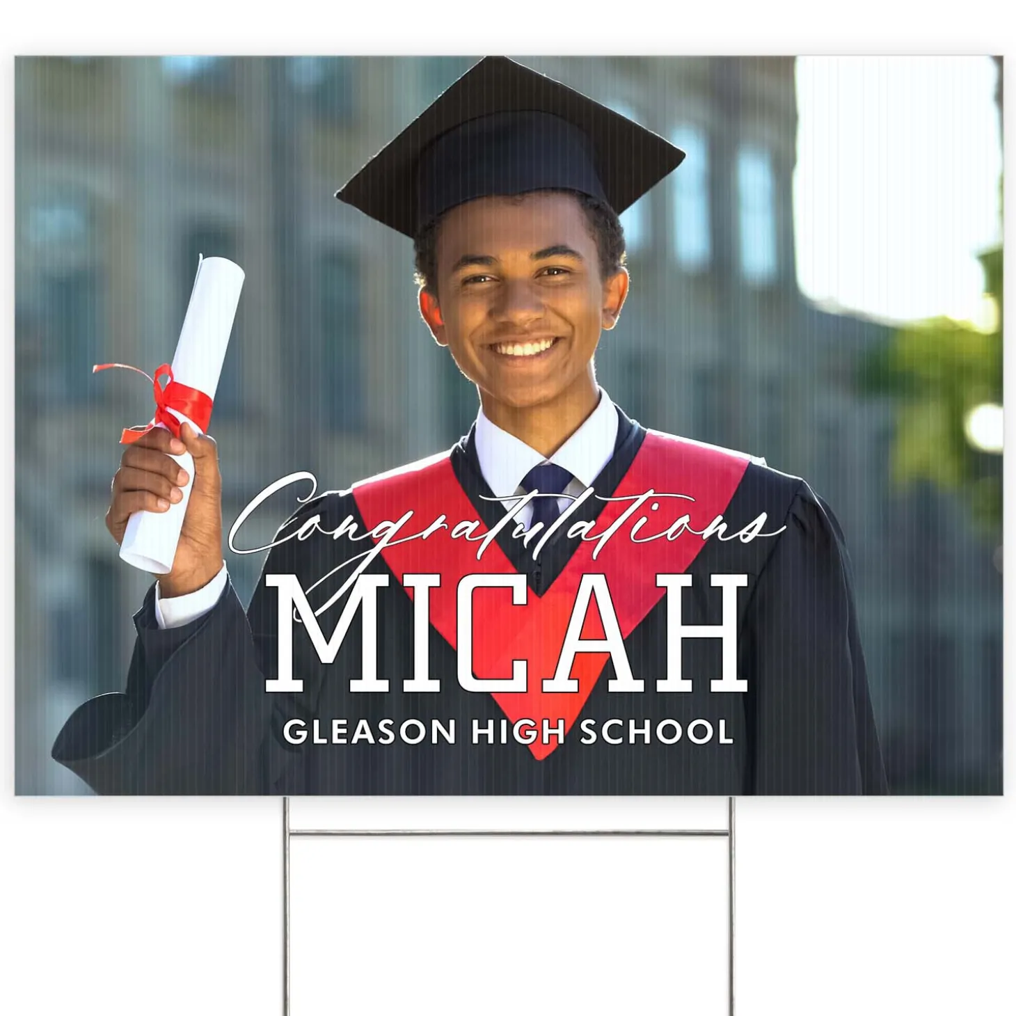 Elite Graduate Photo Yard Sign