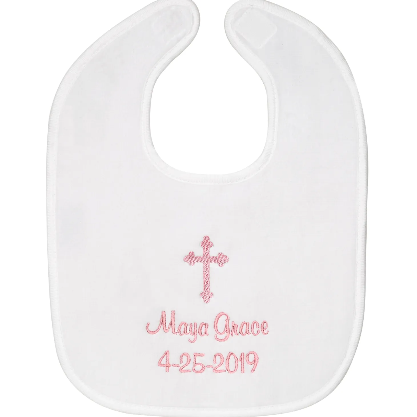 Embroidered Baptismal Bib & Bodysuit