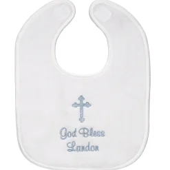 Embroidered Baptismal Bib & Bodysuit