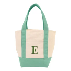 Embroidered Initial Mini Tote Bag