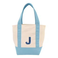 Embroidered Initial Mini Tote Bag