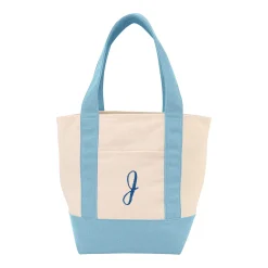Embroidered Initial Mini Tote Bag