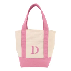 Embroidered Initial Mini Tote Bag