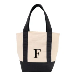 Embroidered Initial Mini Tote Bag