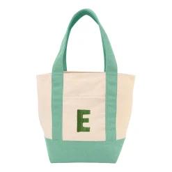 Embroidered Initial Mini Tote Bag