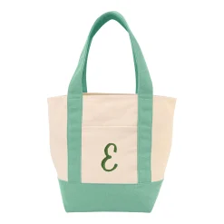 Embroidered Initial Mini Tote Bag