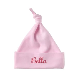 Embroidered Name Knotted Hat