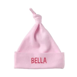 Embroidered Name Knotted Hat