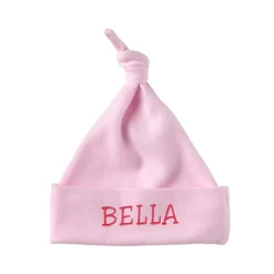 Embroidered Name Knotted Hat