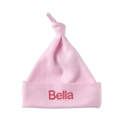 Embroidered Name Knotted Hat