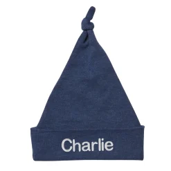 Embroidered Name Knotted Hat