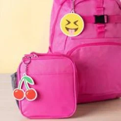 Emoji Fun Acrylic Backpack Tag