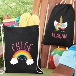 Enchanted Friends Drawstring Bags