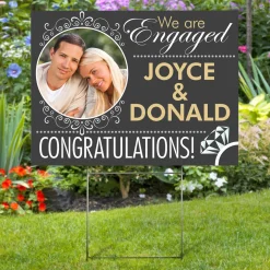 Engagement Photo Yard Sign