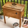Established Outdoor Wooden Cooler