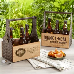 Established Wood Beer Caddy