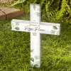 Evergreen Memorial Solar LED Cross