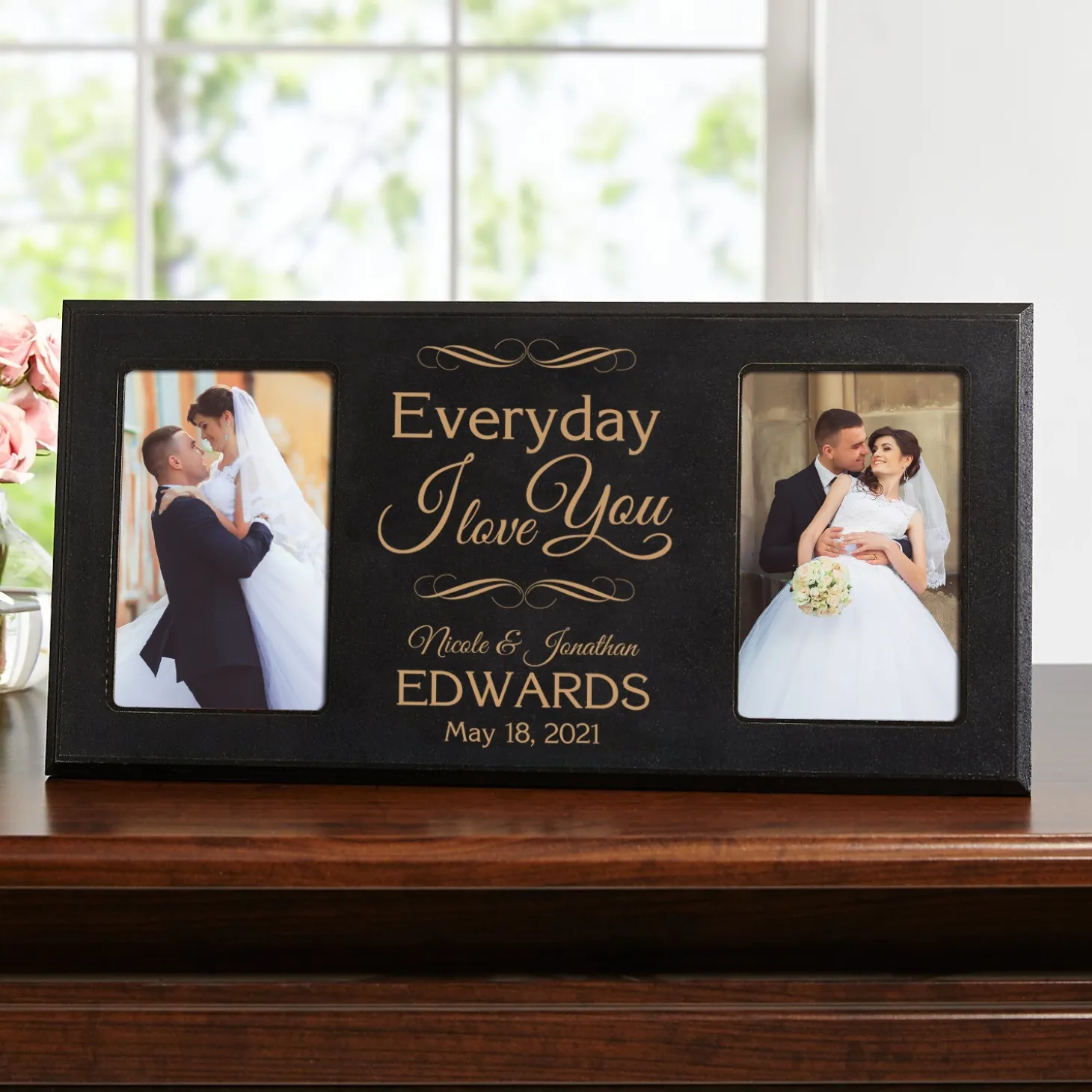 Everyday I Love You Wood Frame