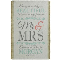 Every Love Story Wedding Throw