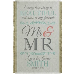 Every Love Story Wedding Throw