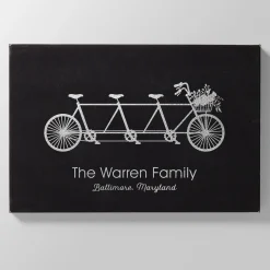 Family Adventure Leather Wall Art
